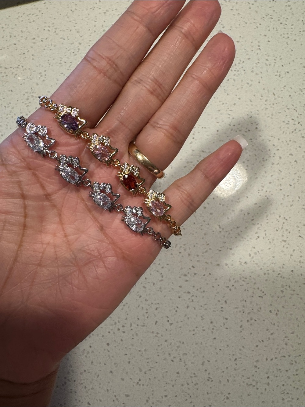 Hello Kitty Crystal Bracelet Set - Women's Jewelry